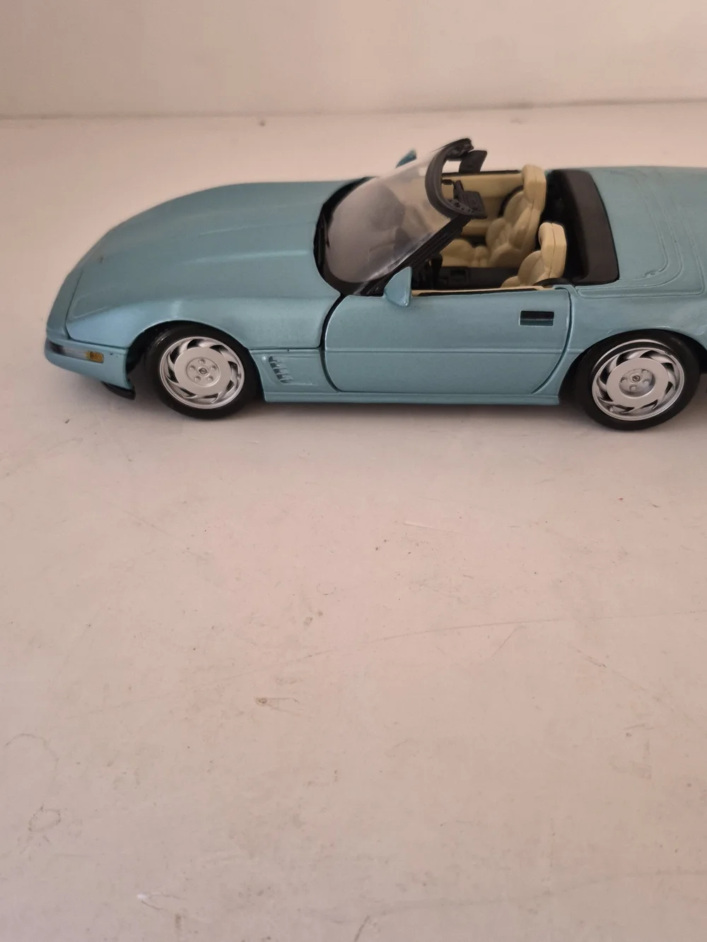 Corvette Convertible Kids Toy Car - Light Blue